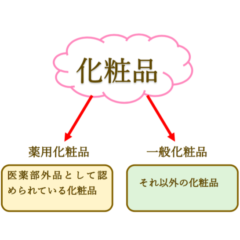 化粧品と薬用化粧品