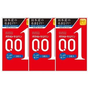 OKAMOTO オカモト ゼロワン001 たっぷりゼリー 3箱セット