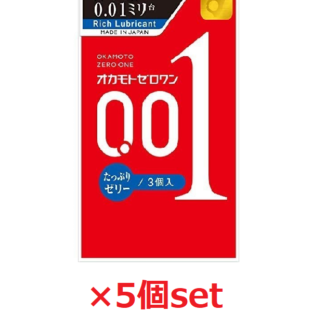 OKAMOTO オカモト ゼロワン001 たっぷりゼリー 5箱セット