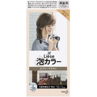 花王 リーゼ 泡カラー エアリーブラウン 髪染め 黒髪用 ヘアカラー