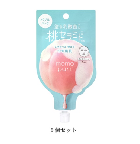 5セットmomopuri ももぷり フレッシュバブルパック 20g(フェイスパック 洗い流すパック フェイシャルマスク) スペシャルケア BCL