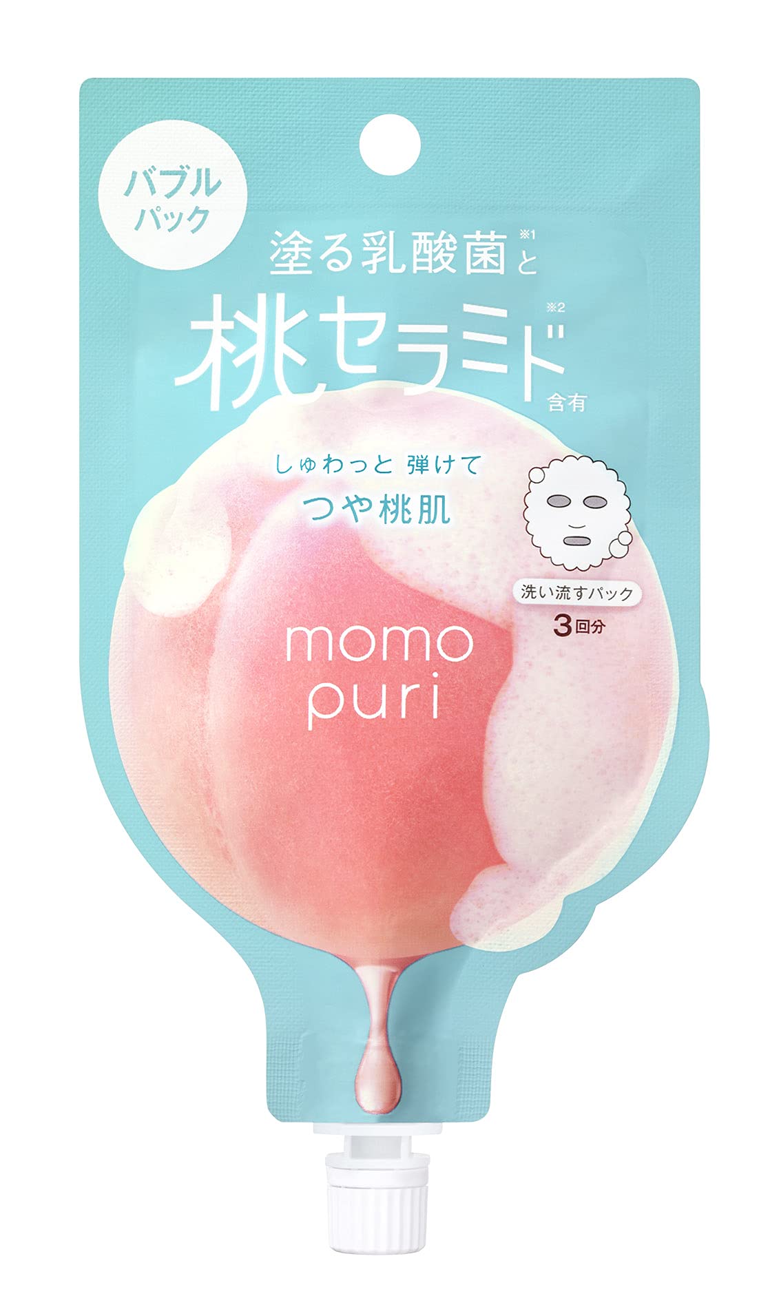 momopuri ももぷり フレッシュバブルパック 20g(フェイスパック 洗い流すパック フェイシャルマスク) スペシャルケア BCL
