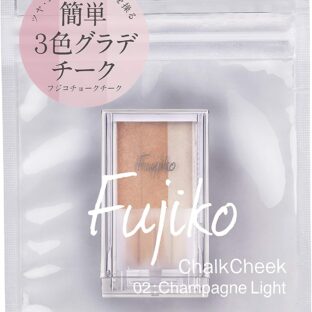fujiko フジコ チョークチーク 02 Champagne Light シャンパンライト 7.1g ピンク 4589474242582