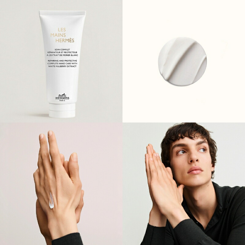 HERMES エルメス レ・マン・エルメス クレーム レ マン 100ml〈ハンドクリーム〉フランス製 ラッピングセット 紙袋・リボン付き プレゼント・ギフトにお勧め お祝い お礼 記念日 誕生日 シーズナルイベント 最適 手荒れ防ぐ ハンドケア 乾燥から守る 保湿 - 画像 (2)