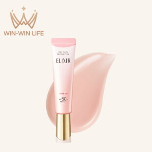 エリクシール ELIXIR シュペリエル デーケアレボリューション トーンアップ SP+ aa 本体 35g SPF50+・PA++++ 日中用 美容液 クリーム 乳液 日焼け止め UVケア UVカット 紫外線対策 紫外線カット 化粧下地 メイクアップベース ロングラスティング効果 化粧くずれ防ぐ  保湿