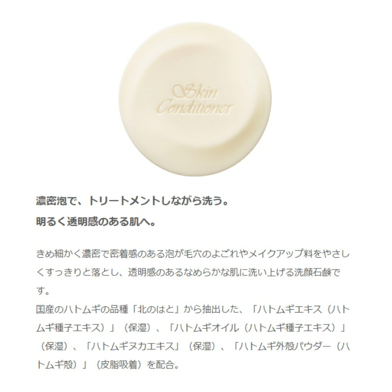 アルビオン スキンコンディショナー クレンジングバー 本体 ソープディッシュ付き メイク落とし 洗顔石鹸 濃密泡 明るい 透明感 清潔感 スキンケア 基礎化粧品 ALBION albion - 画像 (2)