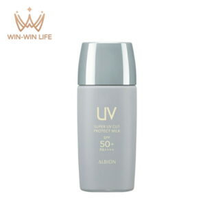 アルビオン スーパー UV カット プロテクト ミルク 日やけ止め用乳液 メイクアップベース 化粧下地 40ml 発光感 UV効果 UVカット 紫外線カット 紫外線対策 日やけ止め スーパーウォータープルーフ 落ちにくい 長時間持続 みずみずしい うるおい ALBION albion