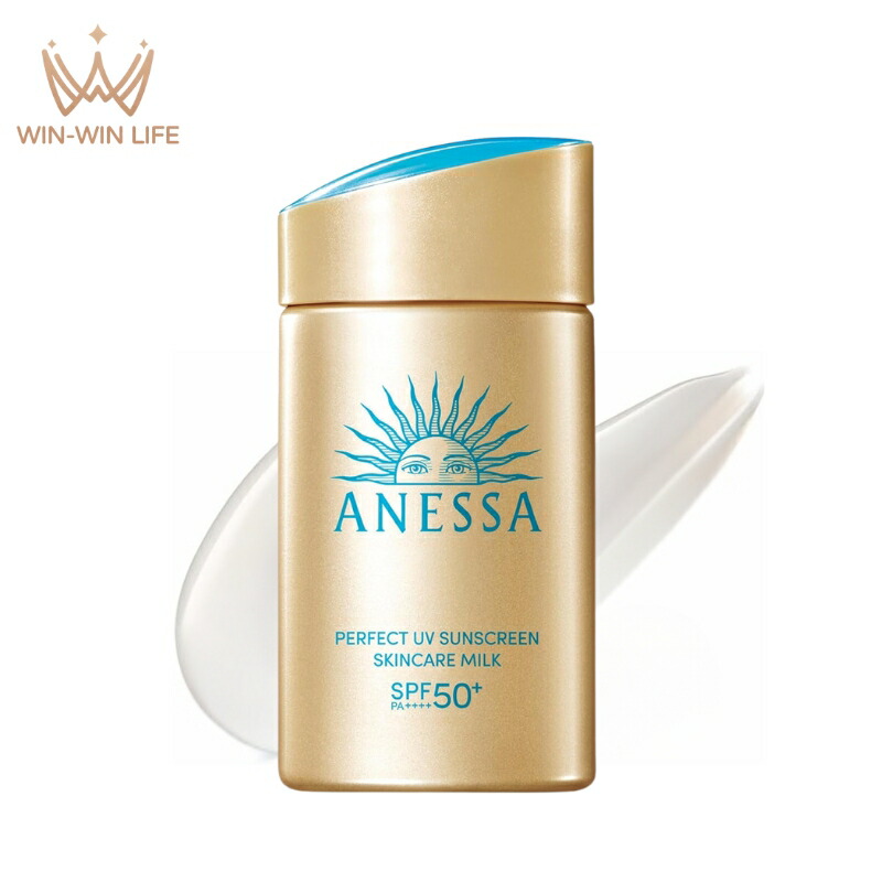 アネッサ パーフェクトUV スキンケアミルク NA 60ml 日焼け止め用乳液 SPF50+ PA++++ 顔・からだ用 さらさらミルク 自然なツヤ感 UVブロック膜技術 美肌サンエッセンス配合 植物由来成分 自然の恵み 保湿効果 乾燥防止 素肌にうるおい スーパーウォータープルーフ ANESSA