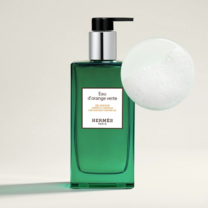 HERMES エルメス ヘア&ボディ シャワージェル #オー ドランジュ ヴェルト 200ml〈髪・ボディ用洗浄料〉レフィラブル フランス製 ラッピングセット 紙袋・リボン付き プレゼント・ギフトにお勧め お祝い お礼 記念日 誕生日 シーズナルイベント 最適 シャンプー ソープ - 画像 (2)