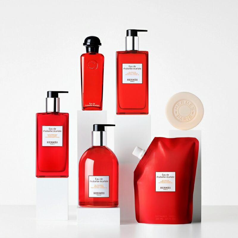 HERMES エルメス ヘア&ボディ シャワージェル #オー ドゥ ルバーブ エカルラット 200ml〈髪・ボディ用洗浄料〉レフィラブル フランス製 ラッピングセット 紙袋・リボン付き プレゼント・ギフトにお勧め お祝い お礼 記念日 誕生日 シーズナルイベント 最適 シャンプー - 画像 (4)