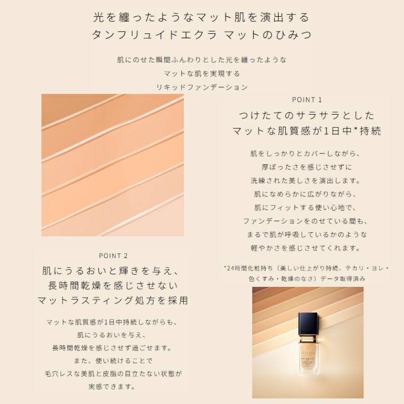 ネコポス速達!クレ・ド・ポー ボーテ タンフリュイドエクラ マット #OC10 オークル10 0.3ml*3枚 リキッドファンデーション お試しセット サシェサンプル トラベルサイズ マットな肌質感 洗練感 うるおい 美肌 保湿 整肌 CPB cpb SHISIEDO shiseido 資生堂 - 画像 (2)