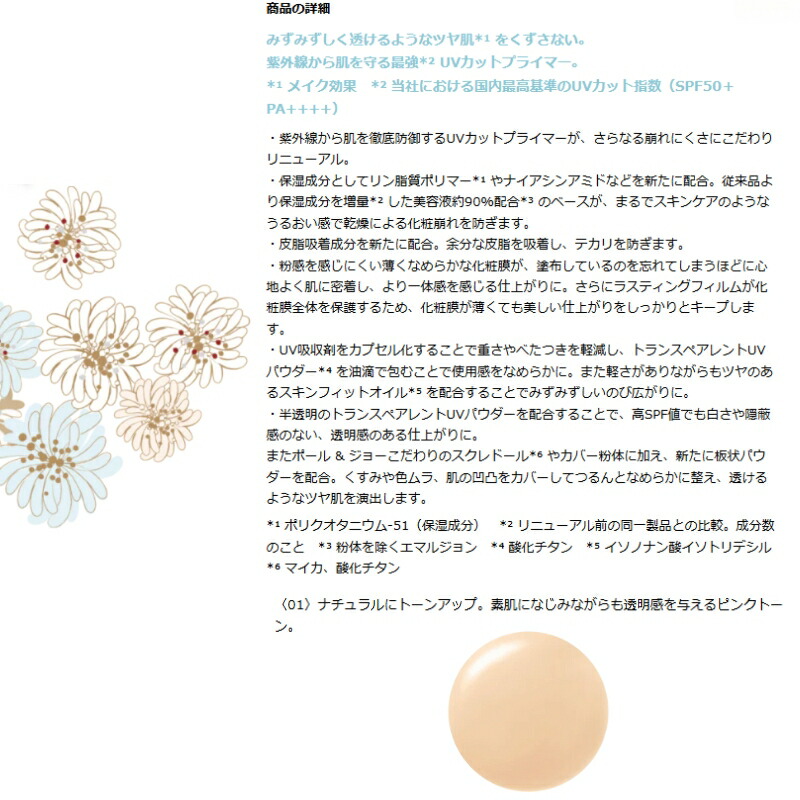 ネコポス速達!ポール & ジョー プロテクティング プライマー #01〈日焼け止め用化粧下地・美容液〉0.4ml*6枚 お試しセット サシェサンプル トラベルサイズ UVカットプライマー みずみずしい うるおい 保湿成分 紫外線吸収剤配合 皮脂吸収成分 テカリ防止 PUAL & JOE - 画像 (2)