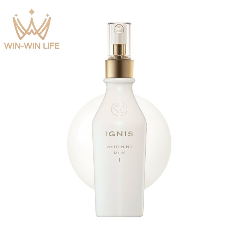 イグニス ホワイトニング ミルクI〈薬用美白乳液〉200g 医薬部外品 美白有効成分 みずみずしい感触 キウイエキス クレソンエキス 保湿成分 シミ・ソバカスを防ぐ 心地よい使用感 透明感 12種類のハーブ ハーブの香り IGNIS ignis
