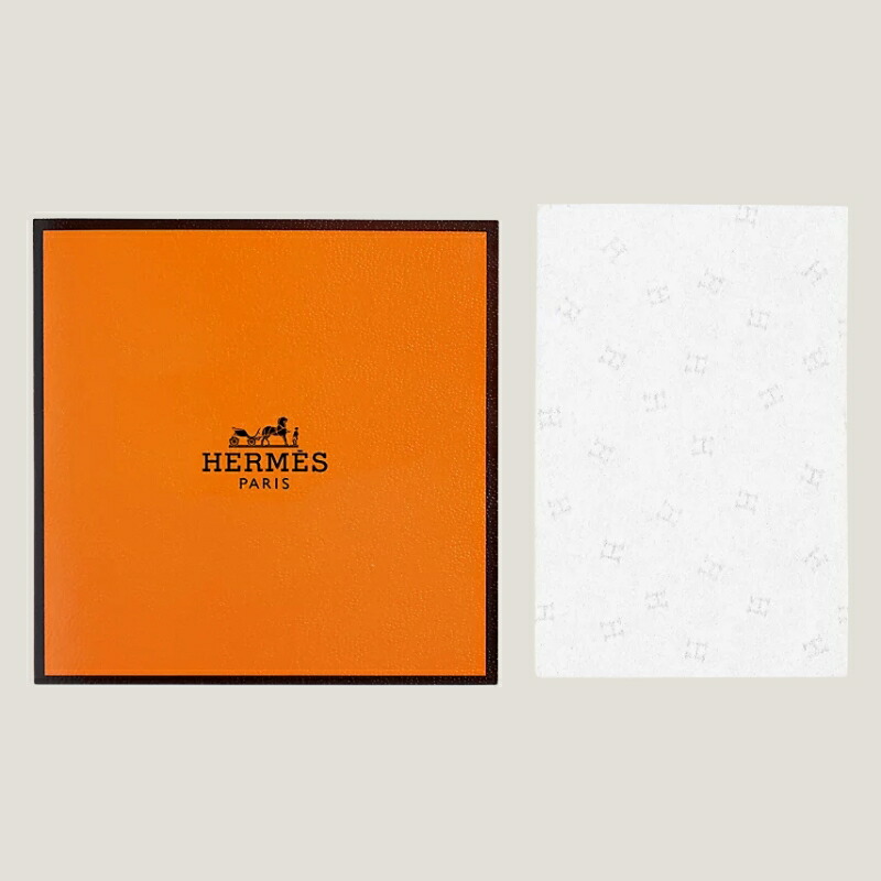 HERMES エルメス プラン・エア ブロッティング ペーパー パピエ ドゥ ソワ 100枚〈フェイスペーパー〉日本製 ラッピングセット 紙袋・リボン付き プレゼント・ギフトにお勧め お祝い お礼 記念日 誕生日 シーズナルイベント 最適 皮脂を吸い取るペーパー あぶらとり紙 - 画像 (3)