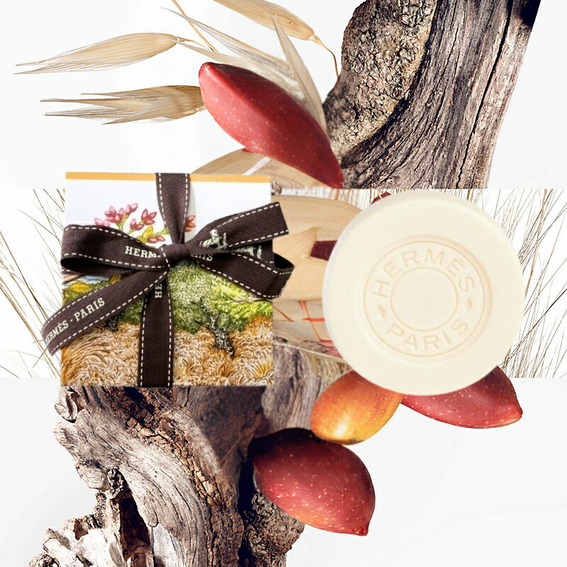 HERMES エルメス パフュームド ソープ #シテールの庭 100g〈石けん〉フランス製 ラッピングセット 紙袋・リボン付き プレゼント・ギフトにお勧め お祝い お礼 記念日 誕生日 シーズナルイベント 最適 ソープ 石けん せっけん 洗顔料 クレンジング - 画像 (2)