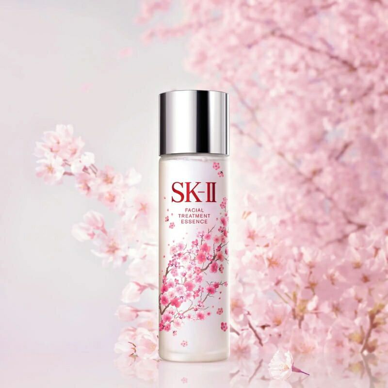 エスケーツー フェイシャル トリートメント エッセンス 230ml(2026年桜デザイン限定ボトル)ラッピングセット 桜デザインケース・紙袋付き プレゼント・ギフト最適 お祝い お礼 記念日 誕生日 シーズナルイベント 桜リミテッド エディション SK-II SK2 sk2 - 画像 (4)