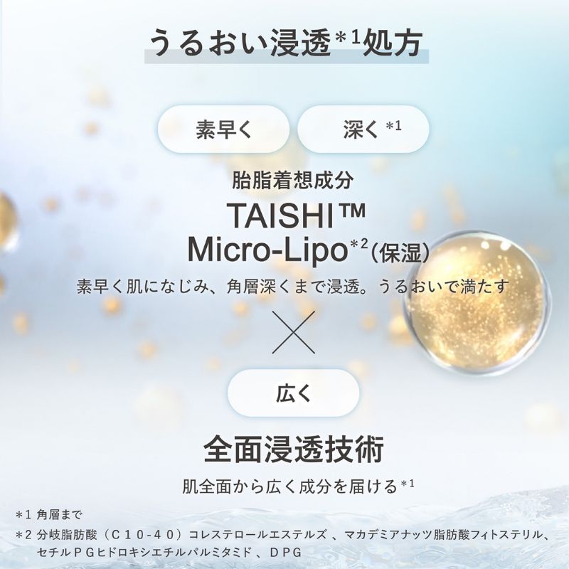 ネコポス速達!カネボウ ジェネレイティング エッセンシャルズ〈化粧水〉2ml*4枚 お試しセット サシェサンプル トラベルサイズ 植物性保湿成分 ハリ 生まれ変わりを繰り返す肌へ 深化したうるおい うるおい浸透処方 水滴るような肌 プログレスケア 透明感 KANEBO kanebo - 画像 (3)