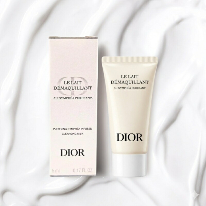 ネコポス速達!DIOR ディオール クレンジング ミルク ピュリフィアン(メイク落とし)5ml 外箱付き ミニサイズ 特製サイズ フランス製 サンプル メイク落とし 洗顔 スキンケア メイクアップ料・汚れ除去 96%自然由来成分 素肌ケア 保湿 バリア機能 潤い 整肌 - 画像 (2)