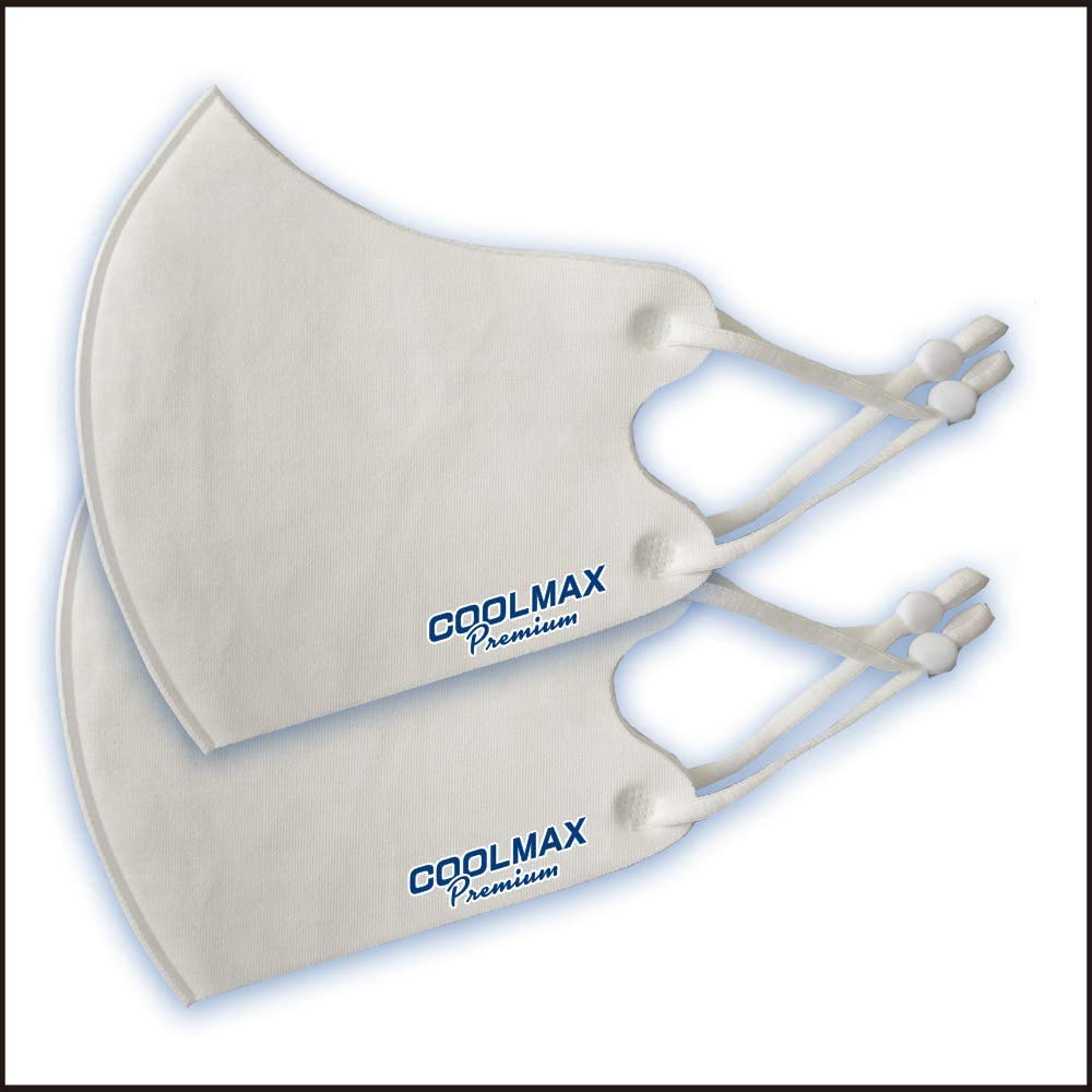 COOLMAX Premium ひんやり 夏用冷感マスク Q-MAX0.5以上 PFE99% 2枚入り 4580441787044 花粉対策 涼しい - 画像 (7)