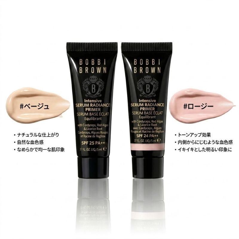 ネコポス速達!ボビイ ブラウン インテンシブ セラム ラディアンス プライマー 5ml〈化粧下地〉外箱なし アメリカ製 ミニサイズ 特製サイズ サンプル ツヤと透明感 トーンアップ 濃密美容液プライマー 冬虫夏草エキス配合 崩れにくい BOBBI BROWN bobbi brown - 画像 (5)
