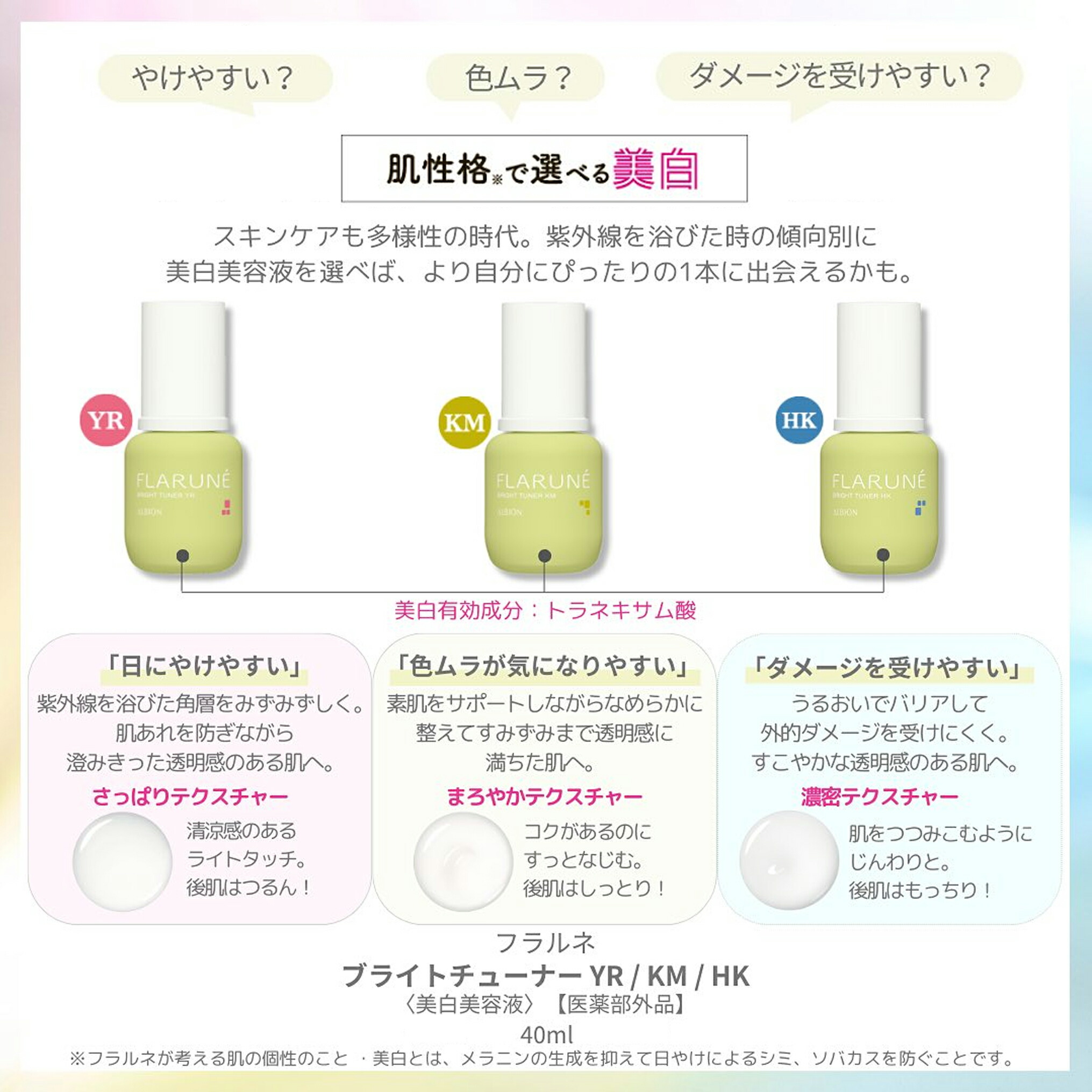 アルビオン フラルネ ブライトチューナー 40ml 美白美容液 医薬部外品 美白エッセンス スキンケア 肌ケア 角質ケア 保湿 だるみ防ぐ 肌あれ防ぐ - 画像 (12)