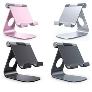 Lomicall stand : 卓上縦置きスタンド, タブレット スタンド アルミ ホルダー 角度調整可能, タブレット置き台, デスク台, 立てる, 設置, aluminium, テレワーク, 在宅 ワーク, Zoom 会議, タブレット対応(4~13''), ミニ エア プロ12.9インチ, 2020 mini, Air 1 2 3 4 air4