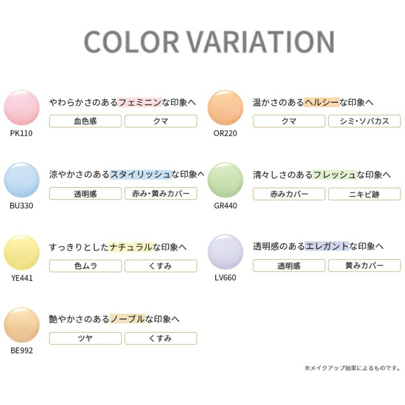 ネコポス速達!エレガンス モデリング カラーベース UV NEW 全7色〈肌色補正メイクアップベース〉0.3g*6枚 お試しセット サシェサンプル トラベルサイズ リニューアル発売 UV効果 紫外線カット 肌の凹凸・色ムラ補正 毛穴凹凸カバー 皮脂プルーフ効果 血色感 自然感 Elegance - 画像 (4)