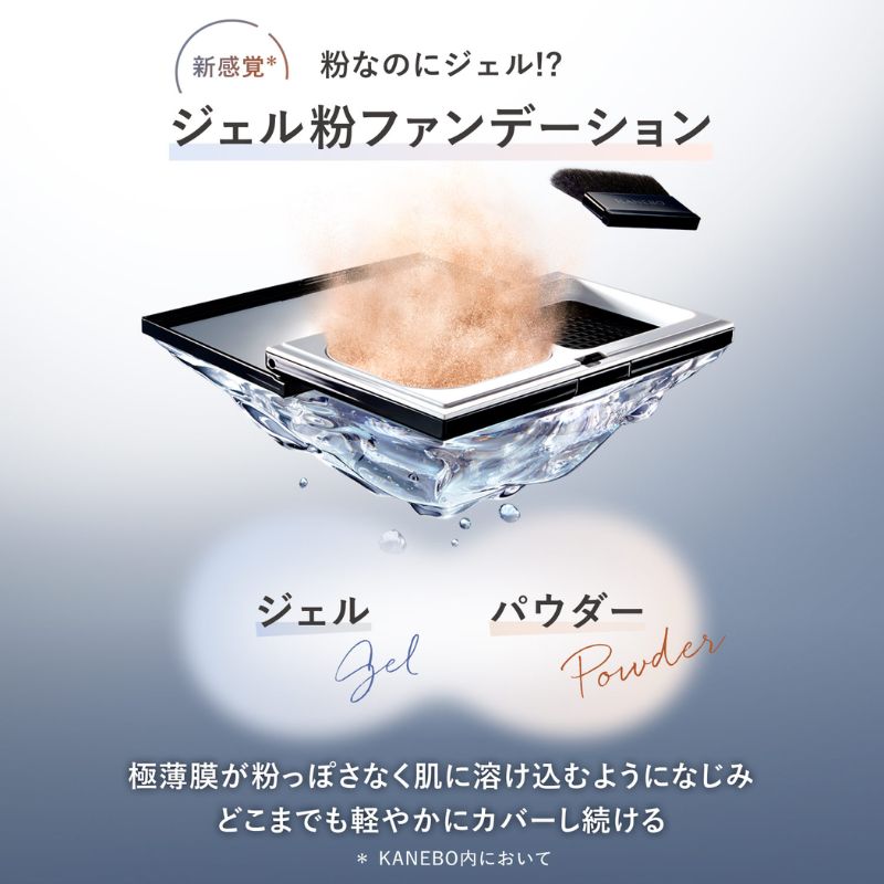 ネコポス速達!カネボウ メルティフィール ウェア II #115 or #230〈ファンデーション〉0.16g*2枚 ミニパフ付き お試しセット サシェサンプル トラベルサイズ 極薄のうるみ膜 ジェル粉ファンデーション 肌へ溶け込む 一体感 自然なツヤ カバー力 KANEBO kanebo - 画像 (2)